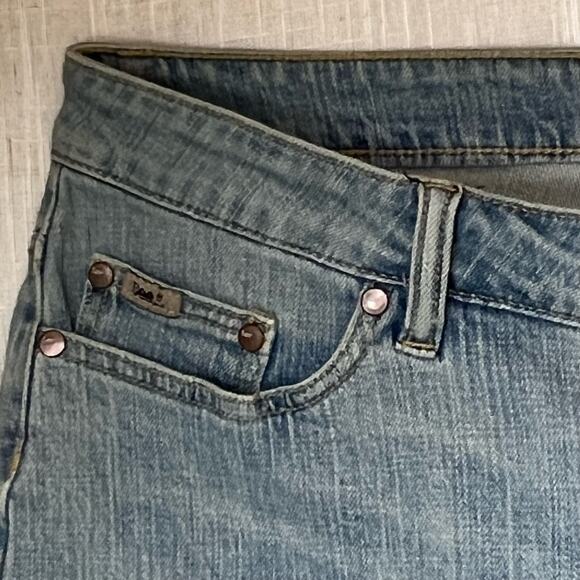 Lee Natural Bootcut Jeans Blue Flair Just Below The Waist 38x30 Short Size 16 - Picture 5 of 9